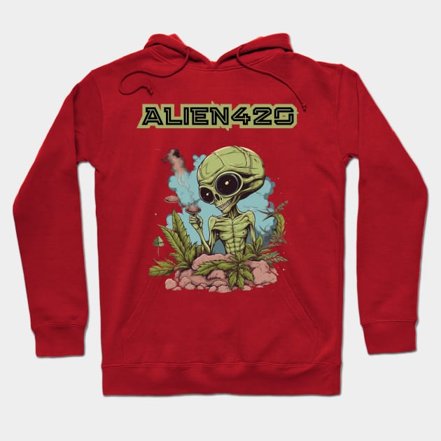 Alien 420 Og Kush Hoodie by FrogandFog